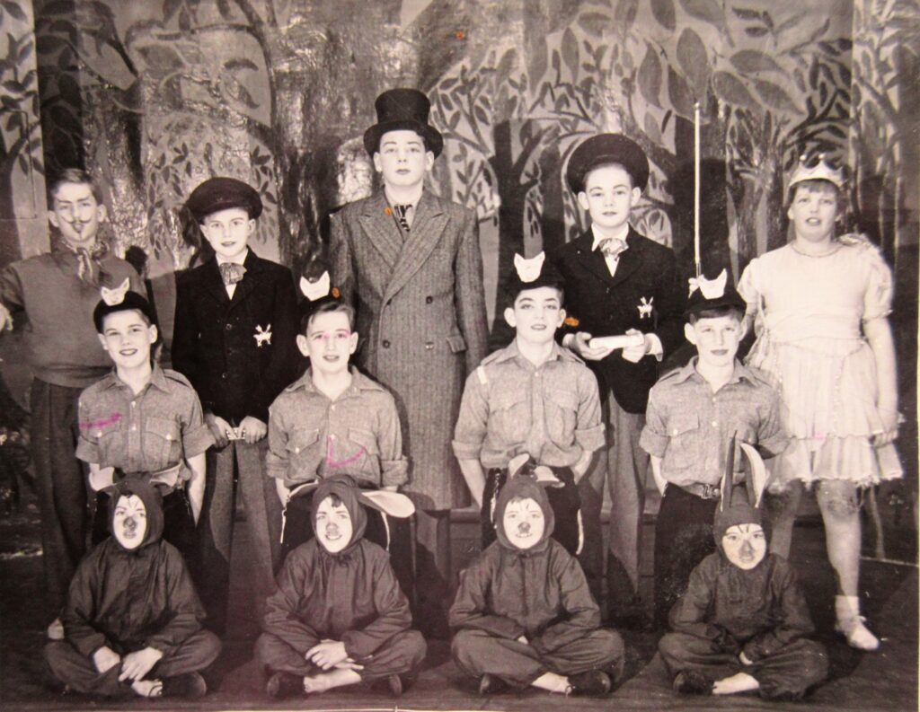 Group in costume for a school play