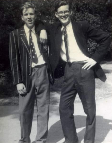 Two schoolboys in blazers