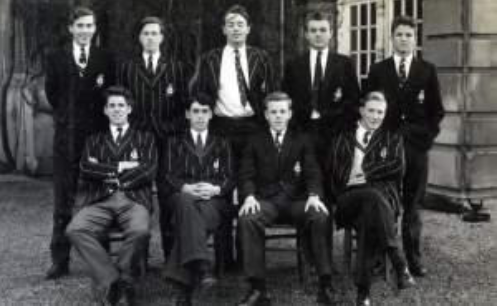 Group of senior boys in suits